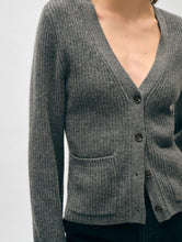 Load image into Gallery viewer, Cashmere Fluted Sleeve Cardigan