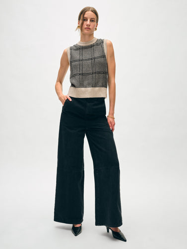 Cashmere Houndstooth Shell