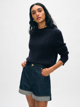 Load image into Gallery viewer, Cashmere Cable Crewneck