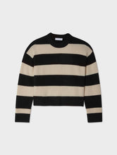 Load image into Gallery viewer, Cashmere Block Striped Crewneck