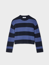 Load image into Gallery viewer, Cashmere Block Striped Crewneck