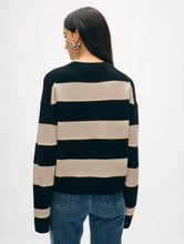 Load image into Gallery viewer, Cashmere Block Striped Crewneck