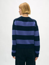 Load image into Gallery viewer, Cashmere Block Striped Crewneck