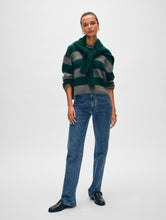 Load image into Gallery viewer, Cashmere Block Striped Crewneck