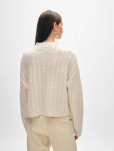 Load image into Gallery viewer, Cashmere Blend Wide Rib Standneck