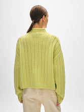 Load image into Gallery viewer, Cashmere Blend Wide Rib Standneck