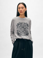 Load image into Gallery viewer, Cashmere Fairytale Embroidered Crewneck