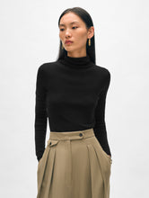 Load image into Gallery viewer, Superfine Merino Fitted Turtleneck