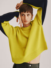 Load image into Gallery viewer, Merino Cashmere Drop Shoulder Crewneck