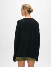 Load image into Gallery viewer, Cashmere Side Slit V Neck