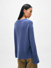 Load image into Gallery viewer, Cashmere Side Slit V Neck