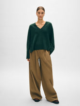 Load image into Gallery viewer, Cashmere Side Slit V Neck