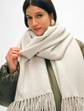 Load image into Gallery viewer, Merino Cashmere Tassel Scarf