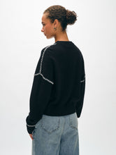 Load image into Gallery viewer, Cashmere Blanket Stitch Crewneck