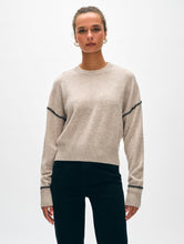 Load image into Gallery viewer, Cashmere Blanket Stitch Crewneck