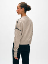 Load image into Gallery viewer, Cashmere Blanket Stitch Crewneck