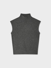 Load image into Gallery viewer, Cashmere Sleeveless Mockneck