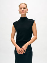 Load image into Gallery viewer, Cashmere Sleeveless Mockneck