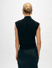 Load image into Gallery viewer, Cashmere Sleeveless Mockneck