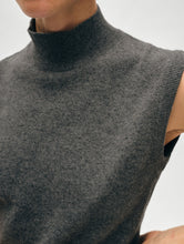 Load image into Gallery viewer, Cashmere Sleeveless Mockneck