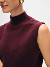 Load image into Gallery viewer, Cashmere Sleeveless Mockneck