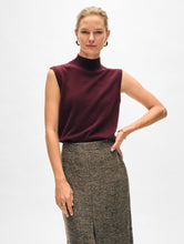 Load image into Gallery viewer, Cashmere Sleeveless Mockneck