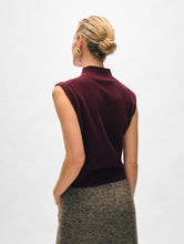 Load image into Gallery viewer, Cashmere Sleeveless Mockneck