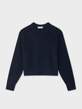 Load image into Gallery viewer, Cashmere Ribbed Saddle Sleeve Crewneck