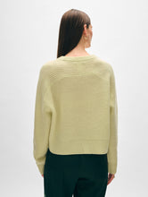 Load image into Gallery viewer, Cashmere Ribbed Saddle Sleeve Crewneck