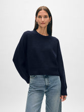 Load image into Gallery viewer, Cashmere Ribbed Saddle Sleeve Crewneck