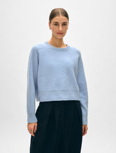 Load image into Gallery viewer, Cashmere Ribbed Saddle Sleeve Crewneck