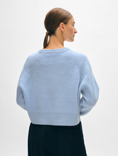 Load image into Gallery viewer, Cashmere Ribbed Saddle Sleeve Crewneck