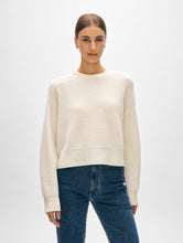 Load image into Gallery viewer, Cashmere Ribbed Saddle Sleeve Crewneck