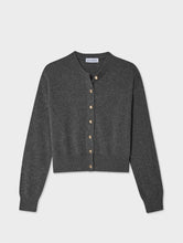 Load image into Gallery viewer, Cashmere Gold Button Cardigan