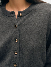 Load image into Gallery viewer, Cashmere Gold Button Cardigan