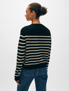 Cashmere Striped Crewneck