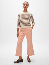 Load image into Gallery viewer, Cashmere Striped Crewneck