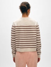 Load image into Gallery viewer, Cashmere Striped Crewneck