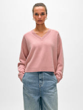 Load image into Gallery viewer, Cashmere Saddle Shoulder V Neck