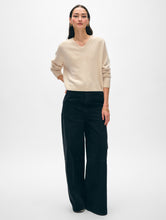 Load image into Gallery viewer, Cashmere Saddle Shoulder V Neck