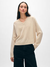 Load image into Gallery viewer, Cashmere Saddle Shoulder V Neck