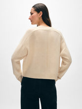 Load image into Gallery viewer, Cashmere Saddle Shoulder V Neck