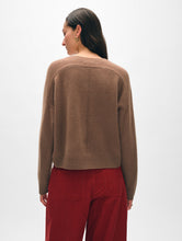 Load image into Gallery viewer, Cashmere Saddle Shoulder V Neck