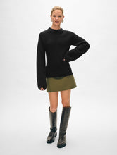 Load image into Gallery viewer, Merino Cashmere Waisted Crewneck