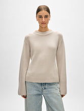 Load image into Gallery viewer, Merino Cashmere Waisted Crewneck