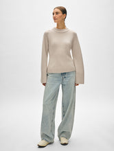 Load image into Gallery viewer, Merino Cashmere Waisted Crewneck