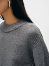 Load image into Gallery viewer, Merino Cashmere Waisted Crewneck