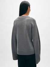 Load image into Gallery viewer, Merino Cashmere Waisted Crewneck