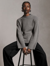 Load image into Gallery viewer, Merino Cashmere Waisted Crewneck