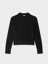 Load image into Gallery viewer, Cashmere Wide Rib Trim Crewneck